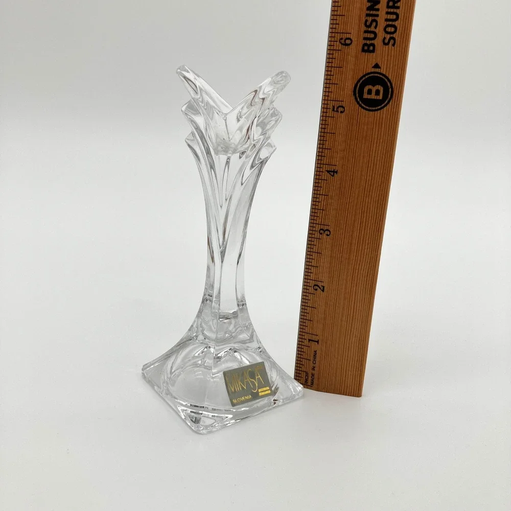 Mikasa Candlestick Holder Lead Crystal 6.5